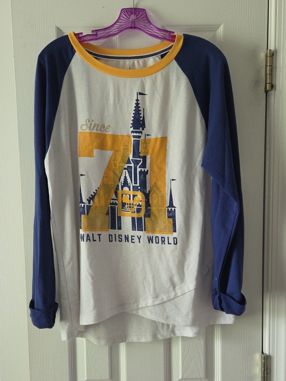 Disney Parks WDW Raglan Long Sleeve T-shirt Women's XL